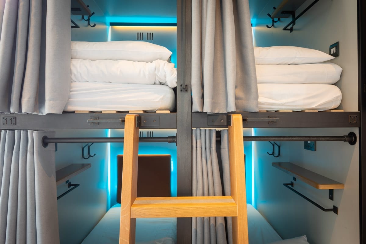code pod hostel beds, capsule hostel in edinburgh, capsule hostel in dublin
